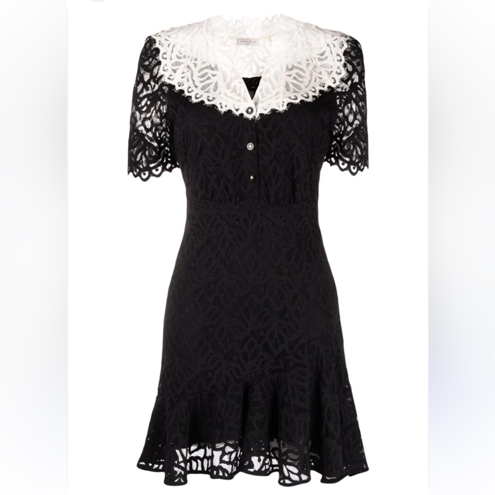NEW NWT Sandro Rosane Lace Mini Dress